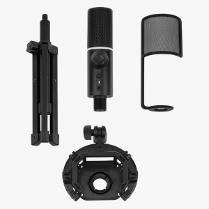 Мікрофон Streamplify MIC TRIPOD MIC-48-RGB-TP, чорний (SPMC-MZ1C127.11)