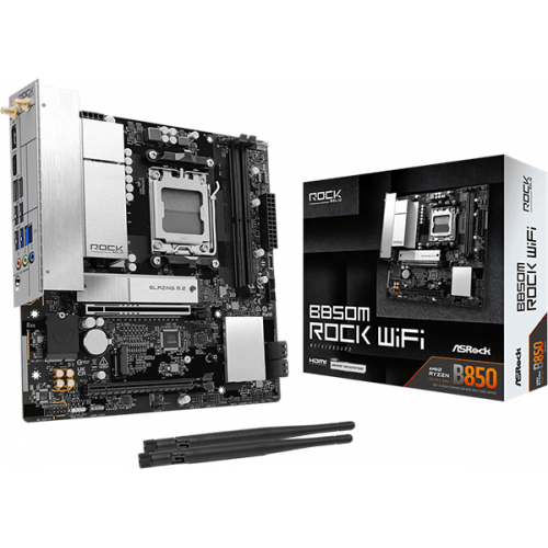 Материнська плата ASRock B850M B850M ROCK WIFI Материнська плата ASRock B850M B850M ROCK WIFI