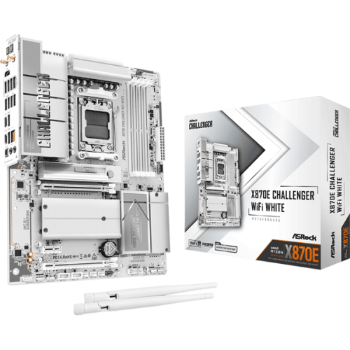 Материнська плата ASRock X870E Challenger WiFi White Материнська плата ASRock X870E Challenger WiFi White