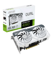 Відеокарта ASUS Dual GeForce RTX 4060 White OC Edition 8GB GDDR6 (DUAL-RTX4060-O8G-WHITE)