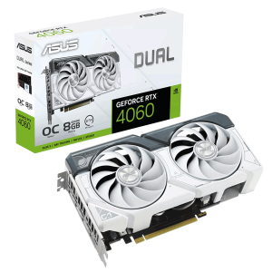 Відеокарта ASUS Dual GeForce RTX 4060 White OC Edition 8GB GDDR6 (DUAL-RTX4060-O8G-WHITE)