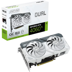 Відеокарта ASUS Dual GeForce RTX 4060 Ti White OC Edition 8GB GDDR (DUAL-RTX4060TI-O8G-WHITE)