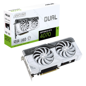 Відеокарта ASUS Dual GeForce RTX 4070 White Edition 12GB GDDR6X (DUAL-RTX4070-12G-WHITE)