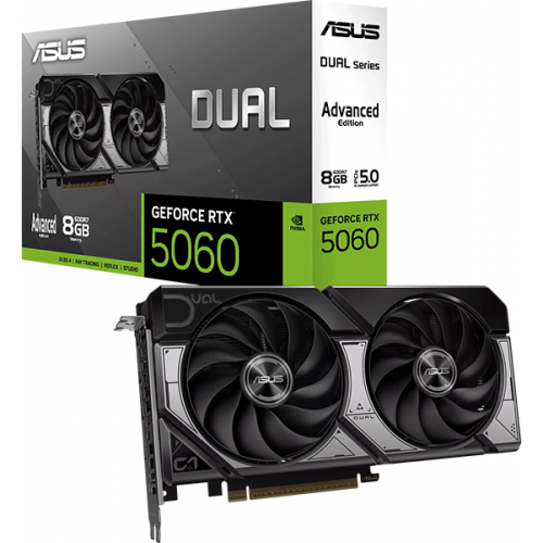 Відеокарта ASUS Dual GeForce RTX 5060 8GB GDDR7 OC Edition Advanced (DUAL-RTX5060-O8G-A) Відеокарта ASUS Dual GeForce RTX 5060 8GB GDDR7 OC Edition Advanced (DUAL-RTX5060-O8G-A)