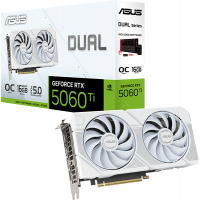 Відеокарта ASUS Dual GeForce RTX 5060 Ti 16GB GDDR7 White OC Edition (DUAL-RTX5060TI-O16G-WHITE)