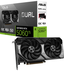 Відеокарта ASUS Dual GeForce RTX 5060 Ti 8GB GDDR7 OC Edition (DUAL-RTX5060TI-O8G)