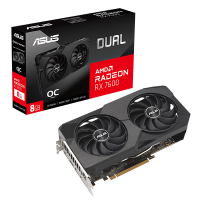 Відеокарта ASUS Dual Radeon RX 7600 OC Edition 8GB GDDR6 (DUAL-RX7600-O8G)