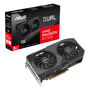 Відеокарта ASUS Dual Radeon RX 7600 OC Edition 8GB GDDR6 (DUAL-RX7600-O8G)