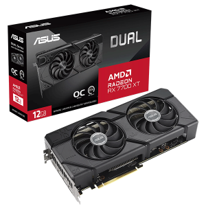 Відеокарта ASUS Dual Radeon RX 7700 XT OC Edition 12GB GDDR6 (DUAL-RX7700XT-O12G)