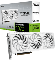 Відеокарта ASUS PRIME GeForce RTX 5070 12GB GDDR7 OC White Edition (PRIME-RTX5070-O12G-WHITE)