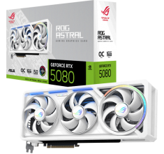 Відеокарта ASUS ROG Astral GeForce RTX 5080 16GB GDDR7 WHITE OC Edition (ROG-ASTRAL-RTX5080-O16G-WHITE)