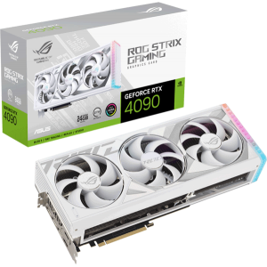 Відеокарта ASUS ROG Strix GeForce RTX 4090 24GB GDDR6X White Edition (ROG-STRIX-RTX4090-24G-WHITE)
