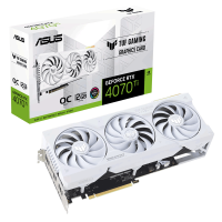 Відеокарта ASUS TUF Gaming GeForce RTX 4070 Ti White OC Edition 12GB GDDR6X (TUF-RTX4070TI-O12G-WHITE-GAMING)