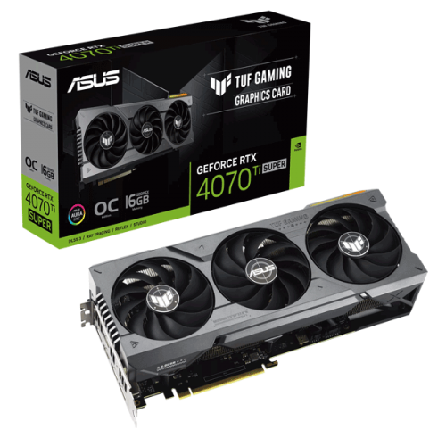 Відеокарта ASUS TUF Gaming GeForce RTX 4070 Ti SUPER 16GB GDDR6X OC Edition (TUF-RTX4070TIS-O16G-GAMING)