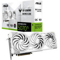 Відеокарта ASUS TUF Gaming GeForce RTX 5070 Ti 16GB GDDR7 White OC Edition (TUF-RTX5070TI-O16G-WHITE-GAMING)