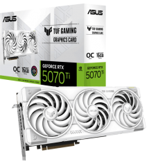Відеокарта ASUS TUF Gaming GeForce RTX 5070 Ti 16GB GDDR7 White OC Edition (TUF-RTX5070TI-O16G-WHITE-GAMING)