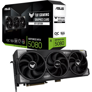 Відеокарта ASUS TUF Gaming GeForce RTX 5080 16GB GDDR7 BTF OC Edition (TUF-RTX5080-O16G-BTF-GAMING)