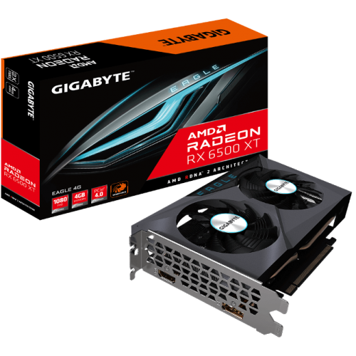 Відеокарта Gigabyte Radeon RX 6500 XT EAGLE 4G (GV-R65XTEAGLE-4GD)