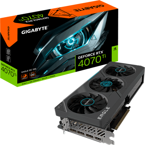 Відеокарта Gigabyte GeForce RTX 4070 Ti EAGLE OC 12G rev. 2.0 (GV-N407TEAGLE OC-12GD)