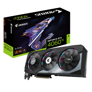 Відеокарта Gigabyte AORUS GeForce RTX 4060 Ti ELITE 8G (GV-N406TAORUS E-8GD)