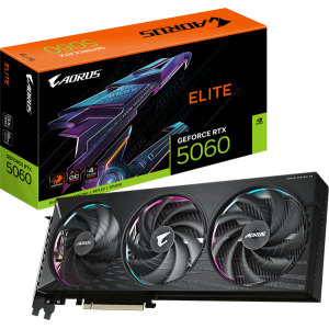 Відеокарта Gigabyte AORUS GeForce RTX 5060 ELITE 8G (GV-N5060AORUS E-8GD)