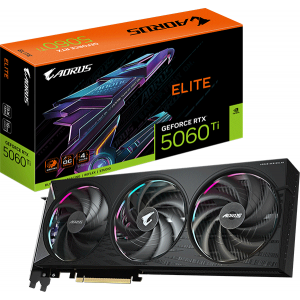 Відеокарта Gigabyte AORUS GeForce RTX 5060 Ti ELITE 16G (GV-N506TAORUS E-16GD)
