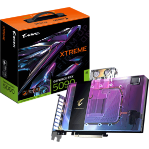 Відеокарта Gigabyte AORUS GeForce RTX 5090 XTREME WATERFORCE WB 32G (GV-N5090AORUSX WB-32GD)