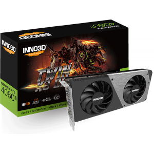 Відеокарта Inno3D GeForce RTX 4060 Ti 16GB TWIN X2 OC (N406T2-16D6X-178055N)