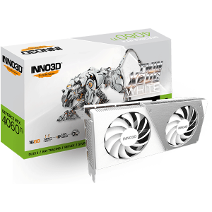 Відеокарта Inno3D GeForce RTX 4060 Ti 16GB TWIN X2 OC WHITE (N406T2-16D6X-178055W)