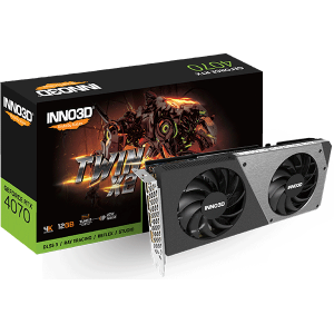 Відеокарта Inno3D GeForce RTX 4070 TWIN X2 (N40702-126X-185252N)