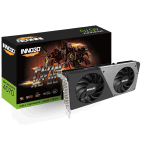 Відеокарта Inno3D GeForce RTX 4070 TWIN X2 OC (N40702-126XX-185252N)