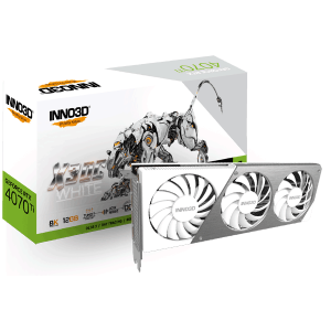 Відеокарта Inno3D GeForce RTX 4070 Ti  X3 OC WHITE (N407T3-126XX-186148W)
