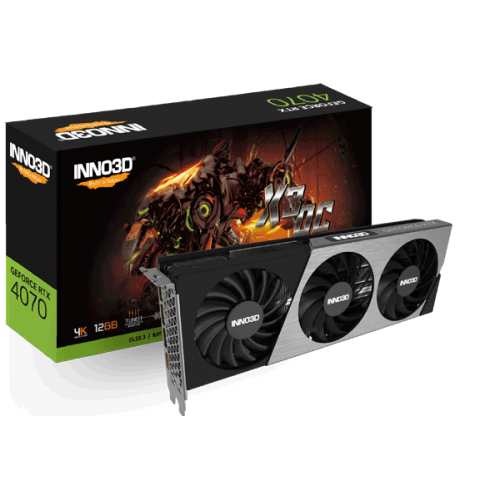 Відеокарта Inno3D GeForce RTX 4070 X3 OC (N40703-126XX-185252L)
