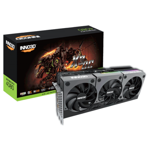 Відеокарта Inno3D GeForce RTX 4080 16GB X3 OC (N40803-166XX-187049N)
