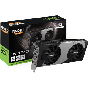 Відеокарта Inno3D GeForce RTX 5060 Ti 8GB TWIN X2 OC (N506T2-08D7X-193075N)