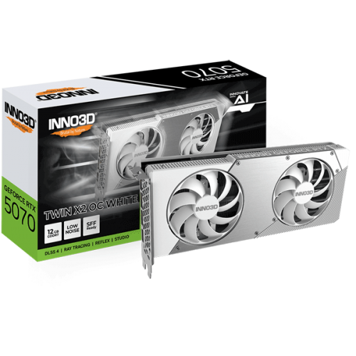 Відеокарта Inno3D GeForce RTX 5070 TWIN X2 OC WHITE (N50702-12D7X-195064W) Відеокарта Inno3D GeForce RTX 5070 TWIN X2 OC WHITE (N50702-12D7X-195064W)