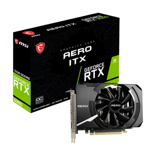 Відеокарта MSI GeForce RTX 3060 LHR (RTX 3060 AERO ITX 12G OC)
