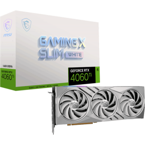 Відеокарта MSI GeForce RTX 4060 Ti (RTX 4060 Ti GAMING X SLIM WHITE 16G)