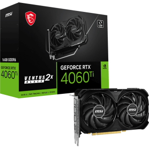 Відеокарта MSI GeForce RTX 4060 Ti (RTX 4060 Ti VENTUS 2X BLACK 16G)