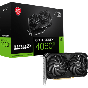 Відеокарта MSI GeForce RTX 4060 Ti (RTX 4060 Ti VENTUS 2X BLACK 8G)