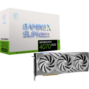 Відеокарта MSI GeForce RTX 4070 SUPER (RTX 4070 SUPER 12G GAMING X SLIM WHITE)