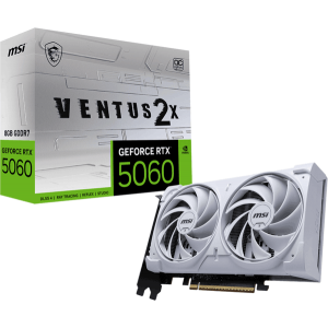 Відеокарта MSI GeForce RTX 5060 (RTX 5060 8G VENTUS 2X OC WHITE)