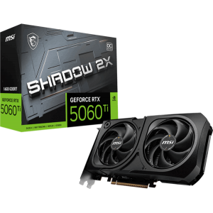 Відеокарта MSI GeForce RTX 5060 Ti (RTX 5060 Ti 16G SHADOW 2X OC PLUS)