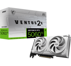 Відеокарта MSI GeForce RTX 5060 Ti (RTX 5060 Ti 16G VENTUS 2X OC WHITE PLUS)