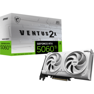 Відеокарта MSI GeForce RTX 5060 Ti (RTX 5060 Ti 16G VENTUS 2X OC WHITE PLUS)
