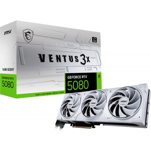 Відеокарта MSI GeForce RTX 5080 (RTX 5080 16G VENTUS 3X WHITE)