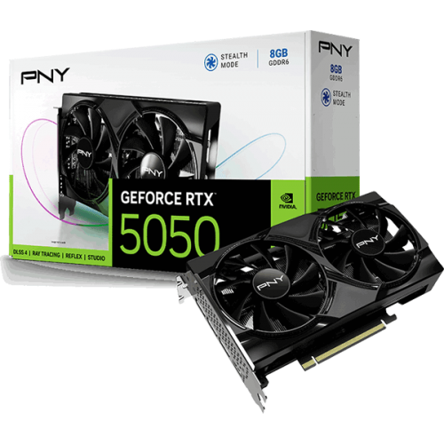 Відеокарта PNY GeForce RTX 5050 8GB Dual Fan (VCG50508DFXPB1) Відеокарта PNY GeForce RTX 5050 8GB Dual Fan (VCG50508DFXPB1)