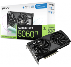 Відеокарта PNY GeForce RTX 5060 Ti 16GB Overclocked Dual Fan GPU (VCG5060T16DFXPB1-O)