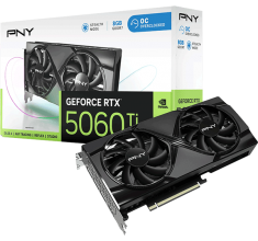 Відеокарта PNY GeForce RTX 5060 Ti 8GB Overclocked Dual Fan GPU (VCG5060T16DFXPB1-O)