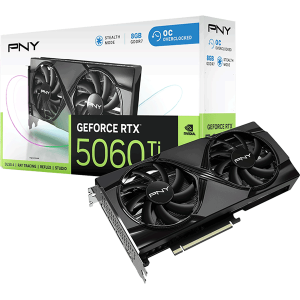 Відеокарта PNY GeForce RTX 5060 Ti 8GB Overclocked Dual Fan GPU (VCG5060T16DFXPB1-O)